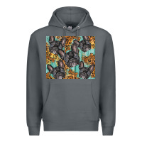 Rock french bulldog Premium Hoodie - BarkalooDesign