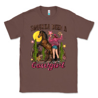 Chestnut shoulda been a cowgirl bucking horse Classic Tee - texasbilliewilder