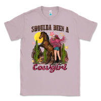 Lilac shoulda been a cowgirl bucking horse Classic Tee - texasbilliewilder