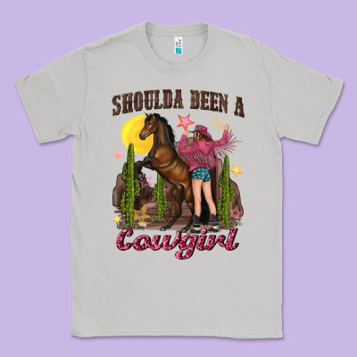 Classic Tee shoulda been a cowgirl bucking horse