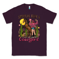 Plum shoulda been a cowgirl bucking horse Classic Tee - texasbilliewilder