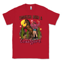 Red shoulda been a cowgirl bucking horse Classic Tee - texasbilliewilder