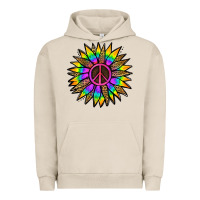 Peace Hippie Sunflower Urban Hoodie | Teevron