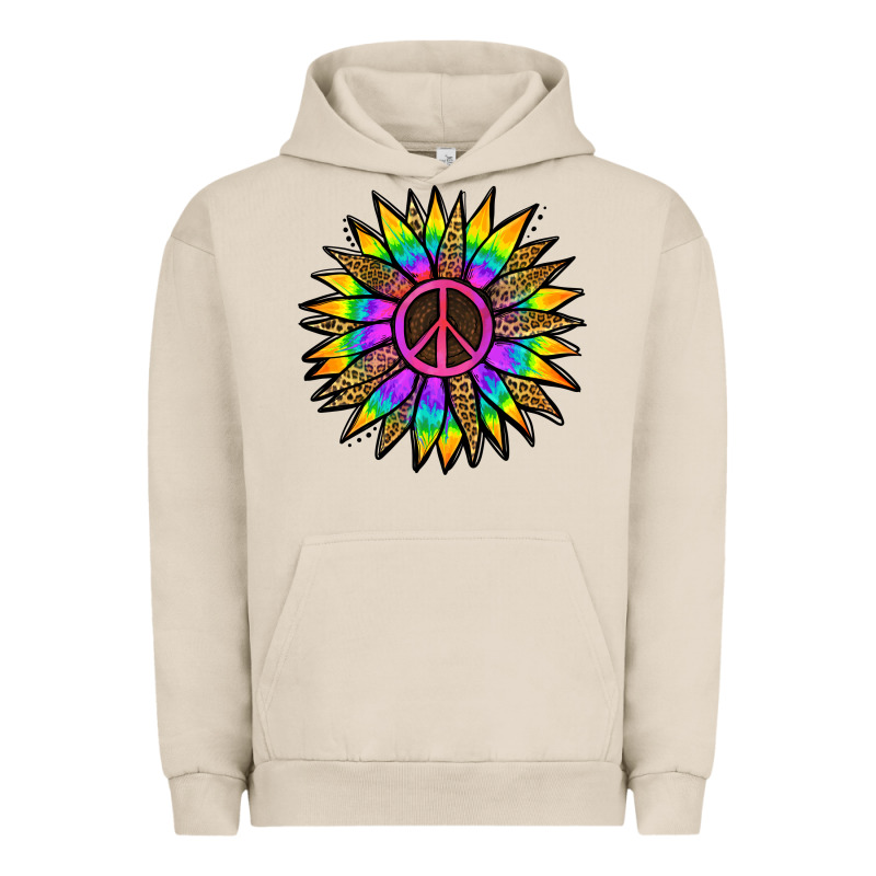 Peace Hippie Sunflower Urban Hoodie by Jasminsmagicworld | Teevron