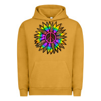 Pigment Peanut Butter Peace Hippie Sunflower Urban Hoodie - Jasminsmagicworld