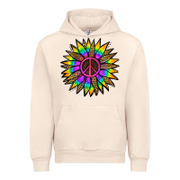 Sandshell Peace Hippie Sunflower Urban Hoodie - Jasminsmagicworld