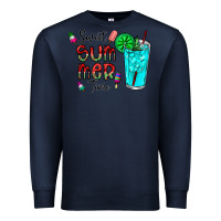 Navy sweet summer time Premium Sweatshirt - CowhideDigitalArt