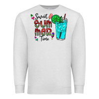 Oatmeal Heather sweet summer time Premium Sweatshirt - CowhideDigitalArt