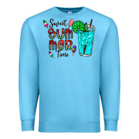 Ocean Blue sweet summer time Premium Sweatshirt - CowhideDigitalArt