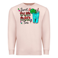 Pale Pink sweet summer time Premium Sweatshirt - CowhideDigitalArt