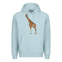 Blue Mist giraffe Premium Hoodie - LillyAllenDesigns