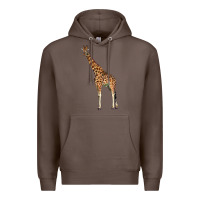 Coffee giraffe Premium Hoodie - LillyAllenDesigns