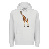 Dove Grey giraffe Premium Hoodie - LillyAllenDesigns