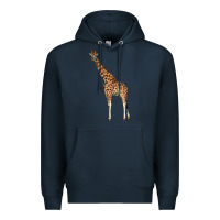 Navy giraffe Premium Hoodie - LillyAllenDesigns