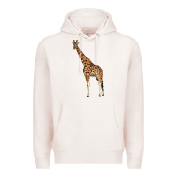 Pale Pink giraffe Premium Hoodie - LillyAllenDesigns
