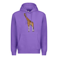 Purple giraffe Premium Hoodie - LillyAllenDesigns