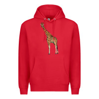 Red giraffe Premium Hoodie - LillyAllenDesigns