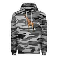 Slate Camo giraffe Premium Hoodie - LillyAllenDesigns