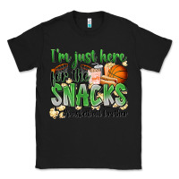 Black i'm just here for the snacks #basketball brother Classic Tee - Zillion Design Studio