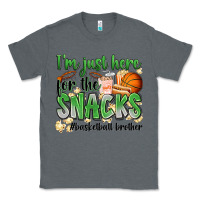 Charcoal Heather i'm just here for the snacks #basketball brother Classic Tee - Zillion Design Studio