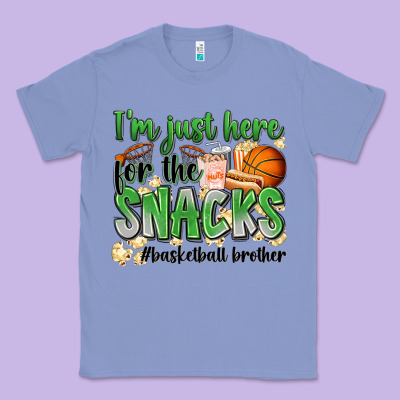 I'm Just Here For The Snacks #basketball Brother Classic Tee Designed By Zillion Design Studio