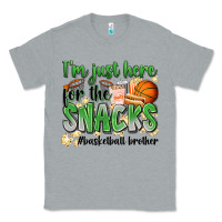 Heather Grey i'm just here for the snacks #basketball brother Classic Tee - Zillion Design Studio