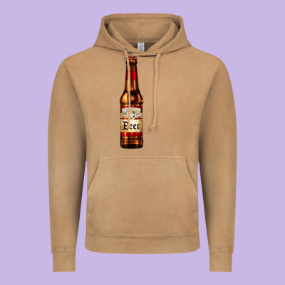 Red Beer Bottle Vintage Hoodie Designed By Adodesignshop