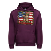 Mauve Wine proud veteran Urban Hoodie - Jasminsmagicworld