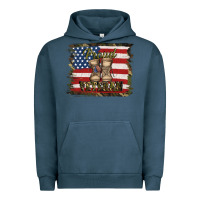 Pigment Midnight Navy proud veteran Urban Hoodie - Jasminsmagicworld
