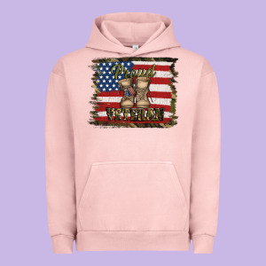 Proud Veteran Urban Hoodie Designed By Jasminsmagicworld