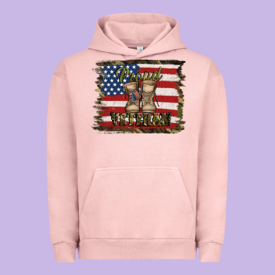 Proud Veteran Urban Hoodie Designed By Jasminsmagicworld
