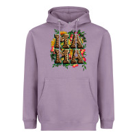 Lavender floral leopard mama Heavyweight Hoodie - Zillion Design Studio