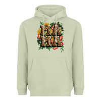 Floral Leopard Mama Heavyweight Hoodie | Teevron