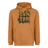 Meerkat floral leopard mama Heavyweight Hoodie - Zillion Design Studio