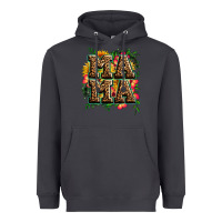 Smoke floral leopard mama Heavyweight Hoodie - Zillion Design Studio