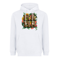 White floral leopard mama Heavyweight Hoodie - Zillion Design Studio