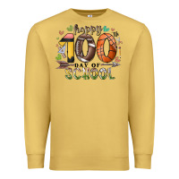 Antique Gold happy 100 americana football basketball day of sch Premium Sweatshirt - RacoonDesign