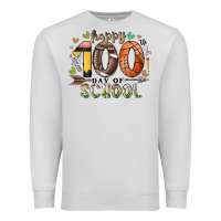 Dove Grey happy 100 americana football basketball day of sch Premium Sweatshirt - RacoonDesign