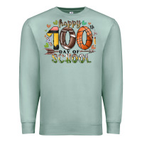 Seafoam happy 100 americana football basketball day of sch Premium Sweatshirt - RacoonDesign