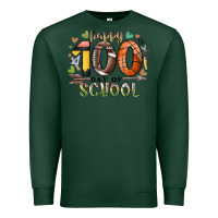 Sports Green happy 100 americana football basketball day of sch Premium Sweatshirt - RacoonDesign