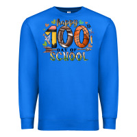 True Royal happy 100 americana football basketball day of sch Premium Sweatshirt - RacoonDesign