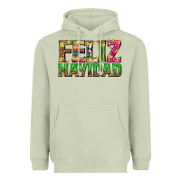 Matcha feliz navidad with pattern Heavyweight Hoodie - texasbilliewilder
