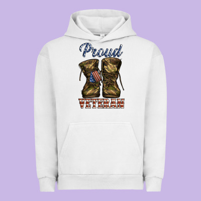 Proud Veteran Camo Shoes Urban Hoodie Designed By Jasminsmagicworld
