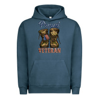 Pigment Midnight Navy proud veteran camo shoes Urban Hoodie - Jasminsmagicworld