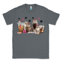 Charcoal Heather siberian cat coffee cups Classic Tee - texasbilliewilder