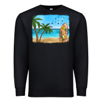 Black beach background Premium Sweatshirt - HRA Design Shop