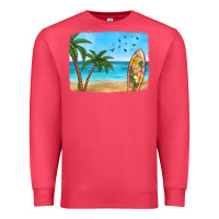 Cardinal beach background Premium Sweatshirt - HRA Design Shop