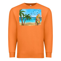 Carrot beach background Premium Sweatshirt - HRA Design Shop