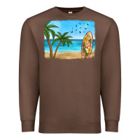 Chestnut beach background Premium Sweatshirt - HRA Design Shop