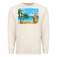Sandshell beach background Premium Sweatshirt - HRA Design Shop